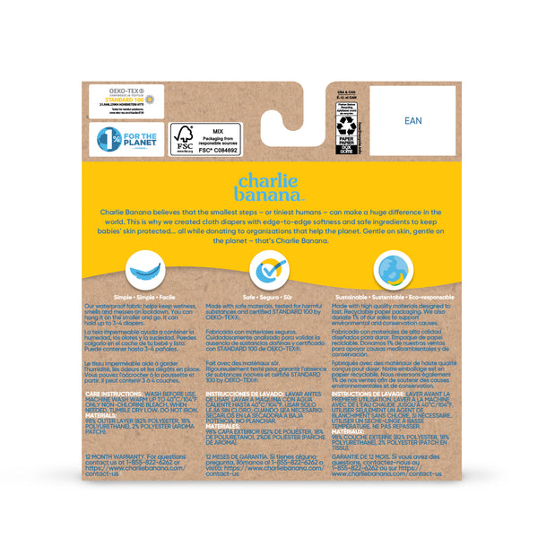 Reusable Wet Tote Bag - White